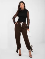 Spodnie IT SP model 21895949 ciemny brązowy - FPrice