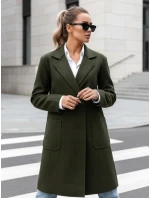 Dámský oversize dlouhý olivový kabát Dstreet model 21981930 - FashionStreet