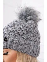 Čiapka K165 tmavo šedá