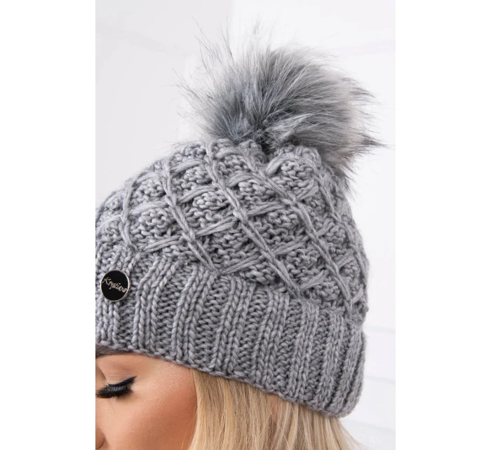 Čiapka K165 tmavo šedá