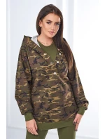 3dielna súprava Vresoviská blúzka, top a legíny hnedá + cappuccino