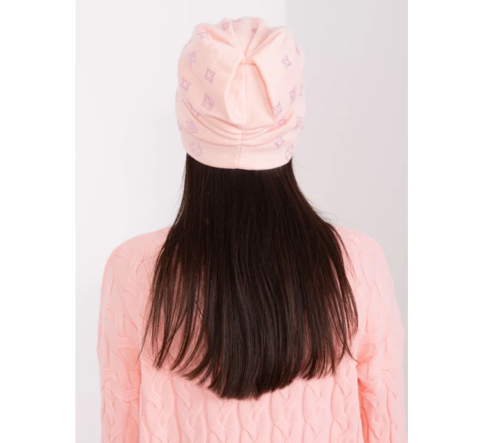 Czapka AT CZ model 19034187 jasny różowy - FPrice