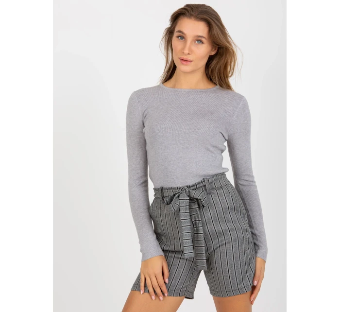 Dámske šortky LK SN 506942 4.29 šedé čierne