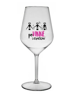 POVINNÉ CVIČENÍ - čirá nerozbitná sklenice na víno 470 ml