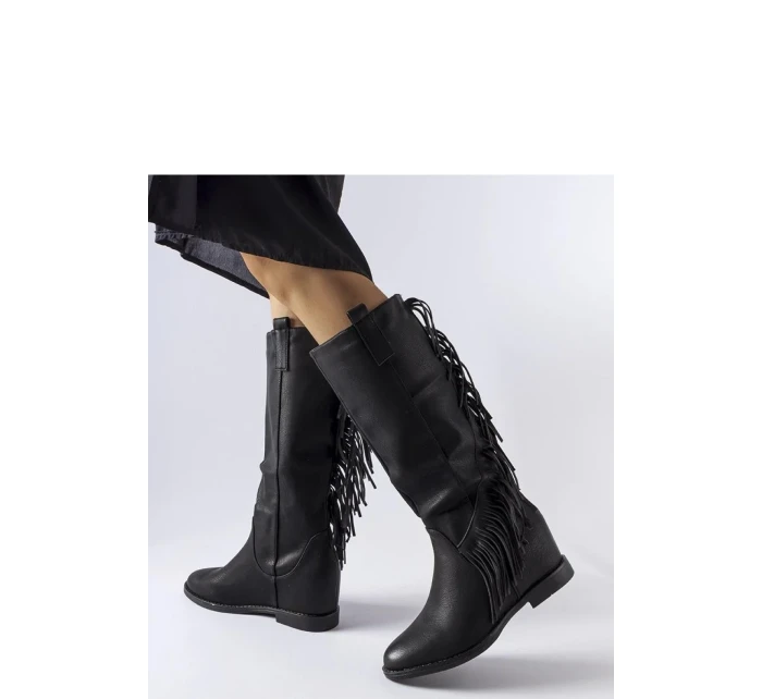 Čižmy na klinovom podpätku model 204769 Solea Čižmy na klinovom podpätku model 204769 Solea