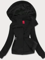 Dámska krátka mikina čierna (AMG-63)