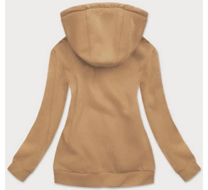 Dámska športová mikina v nahej farbe (W03-160)