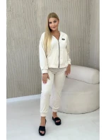 Velúrový set mikina + nohavice svetlá béžová Velúrový set mikina + nohavice svetlá béžová