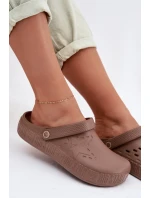 Dámské pantofle Chodaki pěnové Big Star TT274A085 hnědé