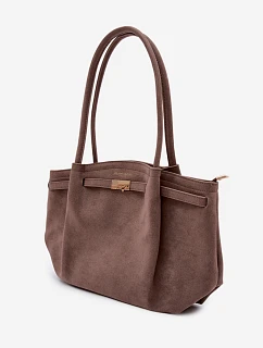 Shopper kabelka z eko semiše model 22111632 - Flora&Co