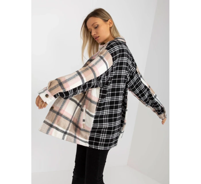 Košeľa DN KS 3841.02 čierna a béžová Košeľa DN KS 3841.02 čierna a béžová