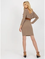 Dámske šaty TW SK BE BQ183 tmavo lila Dámske šaty TW SK BE BQ183 tmavo lila