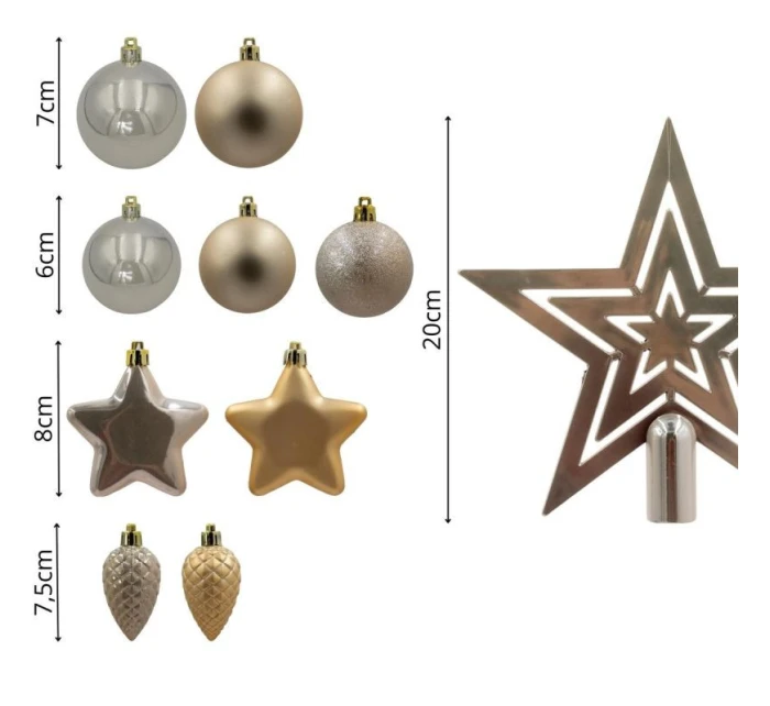 BOMBKA DEKORACYJNA PLASTIKOWA  CREAM model 21832959 - MICA