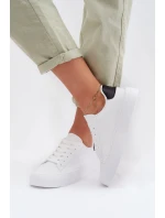 Dámské tenisky z eko kůže Big Star TT274928 HI-POLY SYSTEM Bílé Dámské tenisky z eko kůže Big Star TT274928 HI-POLY SYSTEM Bílé