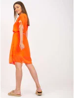 Šaty DHJ SK 1508.12 fluo oranžová