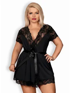 Elegantní župan 810 model 8212644 black XXL - Obsessive