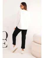 Dámska maslová súprava s kontrastným vreckom čierna Dámska maslová súprava s kontrastným vreckom čierna