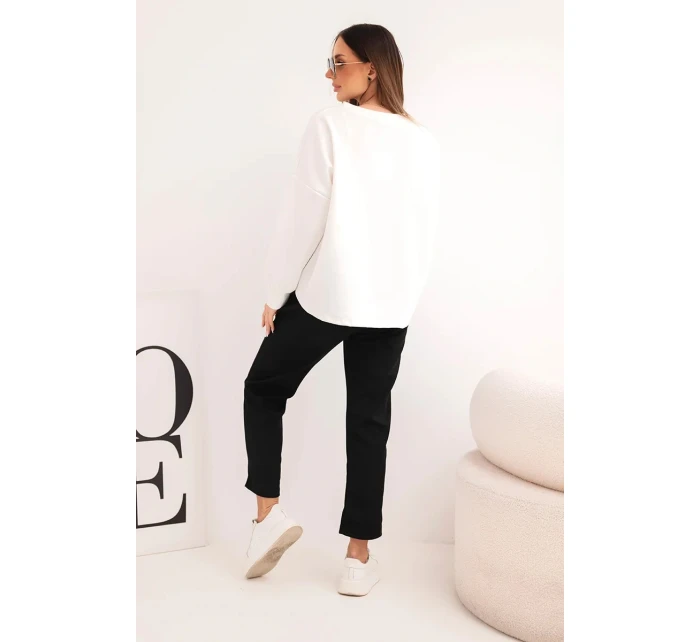 Dámska maslová súprava s kontrastným vreckom čierna Dámska maslová súprava s kontrastným vreckom čierna