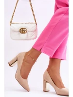 Klasické semiš lodičky Na model 21623329 Podpatku Béžove Elizabeth - Boto Klasické semiš lodičky Na model 21623329 Podpatku Béžove Elizabeth - Boto