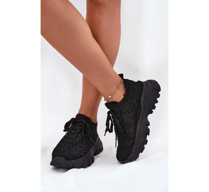 Dámské tenisky s svrškem černé model 21696310 - Boto Dámské tenisky s svrškem černé model 21696310 - Boto