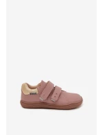 Dětské kožené polobotky Barefoot Růžové Bartek 8600355