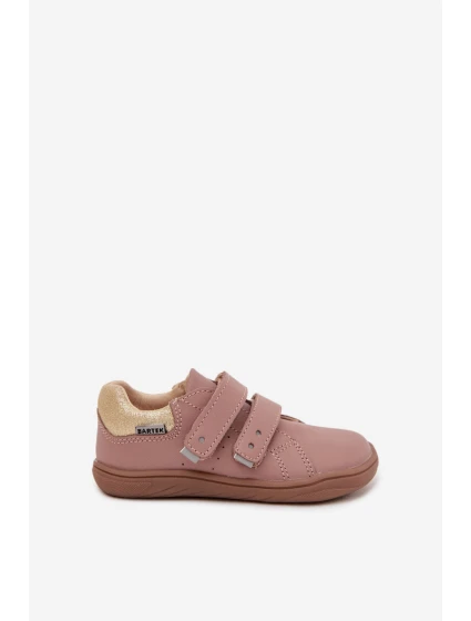 Dětské kožené polobotky Barefoot Růžové Bartek 8600355