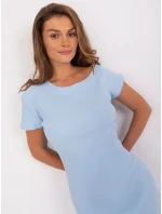 RV SK 8960 šaty.76P svetlo modrá