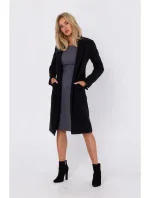 model 18863510 Kabát na knoflíky černý - Moe