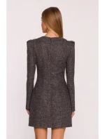 šaty s výstřihem do V černé model 21295846 - Moe šaty s výstřihem do V černé model 21295846 - Moe