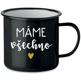 MÁME VŠECHNO - černý plecháček 350 ml MÁME VŠECHNO - černý plecháček 350 ml