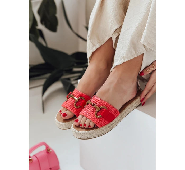 Dámske žabky MISSWAVE červené FashionStreet ZY0948