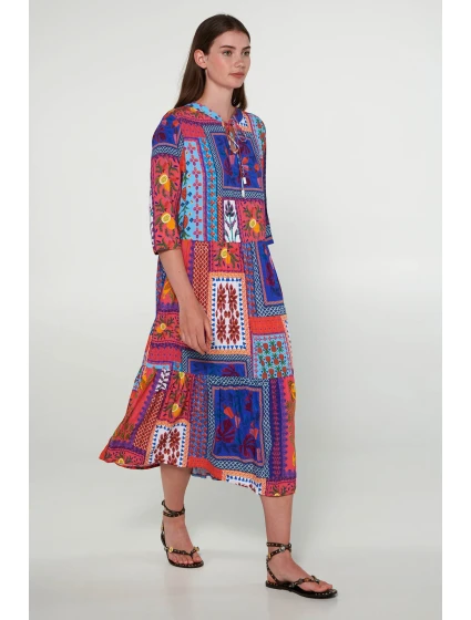 Šaty s krátkými rukávy model 19697630 - Vamp