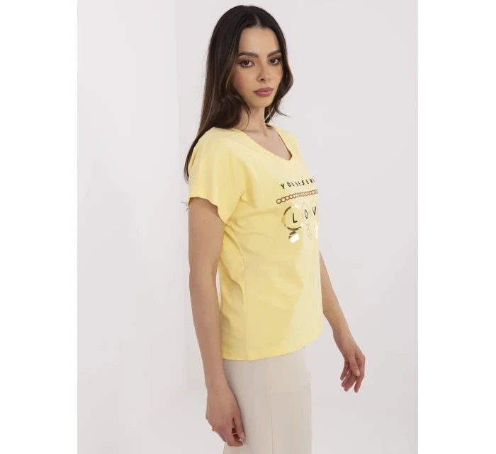 T shirt CLM TS model 21094424 żółty - FPrice