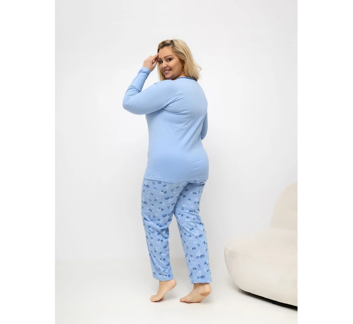 DU PI FP 510.13 svetlomodré pyžamo DU PI FP 510.13 svetlomodré pyžamo