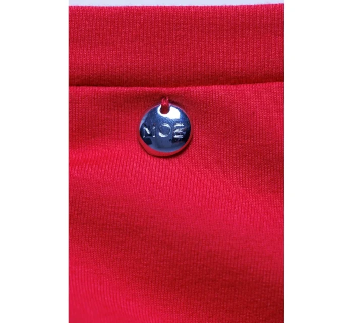 Mini šaty s na ramenou červené model 19660938 - Moe