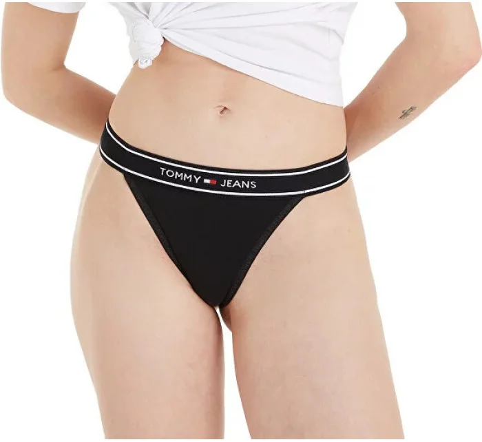 Dámske tangá UW0UW05122 BDS Black - Tommy Hilfiger