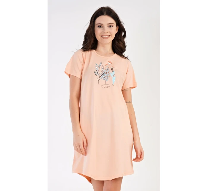 Dámské domácí šaty s krátkým rukávem Garden