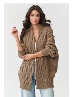 Sveter na gombíky model 217408 Makadamia