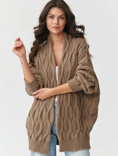 Sveter na gombíky model 217408 Makadamia