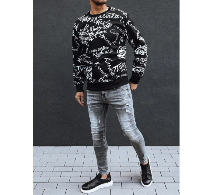 Pánská mikina bez kapuce černá Dstreet model 21978860 - FashionStreet