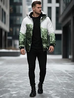 Pánska zimná lyžiarska bunda zelená FashionStreet TX5126