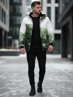 Pánska zimná lyžiarska bunda zelená FashionStreet TX5126