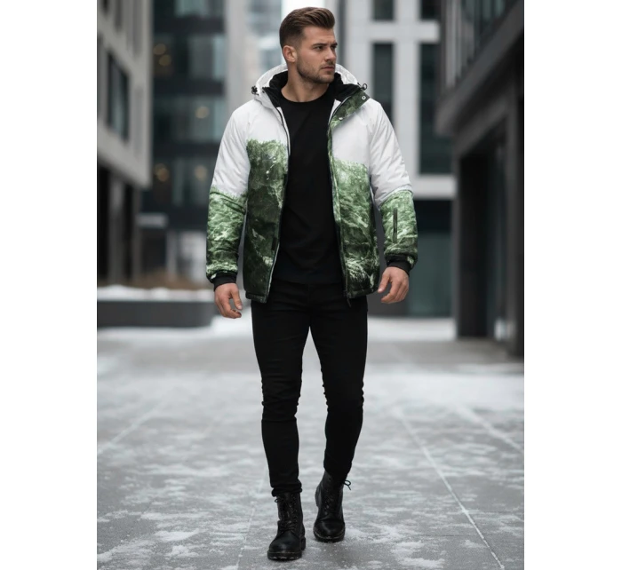 Pánská zimní lyžařská bunda zelená Dstreet model 21995669 - FashionStreet Pánská zimní lyžařská bunda zelená Dstreet model 21995669 - FashionStreet