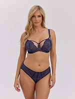 Nohavičky Gaia GFB 1366 Catherine, brazílsky strih, tmavomodré, veľkosti S–4XL