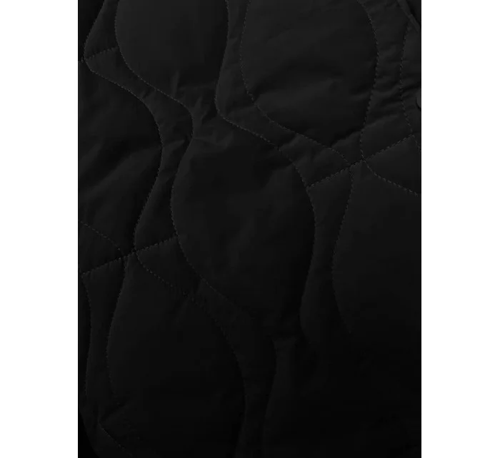 Černý dámský oversize kabát model 18919122 - J.STYLE