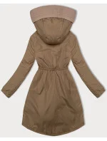Tmavě béžová dámská bunda se v pase model 20829975 - S'WEST