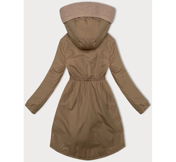 Tmavě béžová dámská bunda se v pase model 20829975 - S'WEST