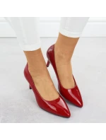 Dámské lodičky na jehlovém podpatku červené Sergio model 21905059 - LEONE Dámské lodičky na jehlovém podpatku červené Sergio model 21905059 - LEONE