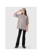 Dievčenské tričko oversize s potlačou 4F 4FJRSS25TTSHF2586-83S Dievčenské tričko oversize s potlačou 4F 4FJRSS25TTSHF2586-83S