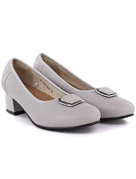 Semišové papuče na platforme Potocki W WOL105C hnedé